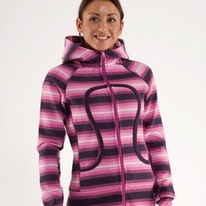 Lululemon Scuba Hoodie *Stripe Pinks Ombre Stripes / Smoky Rose 4